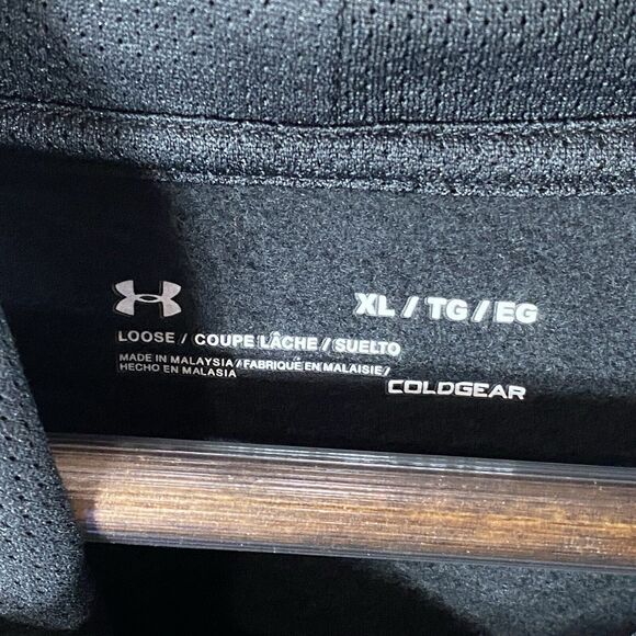 Under Armour Mens Hustle Fleece Hoodie Castle View Lacrosse Sweatshirt Size XL - Picture 11 of 13